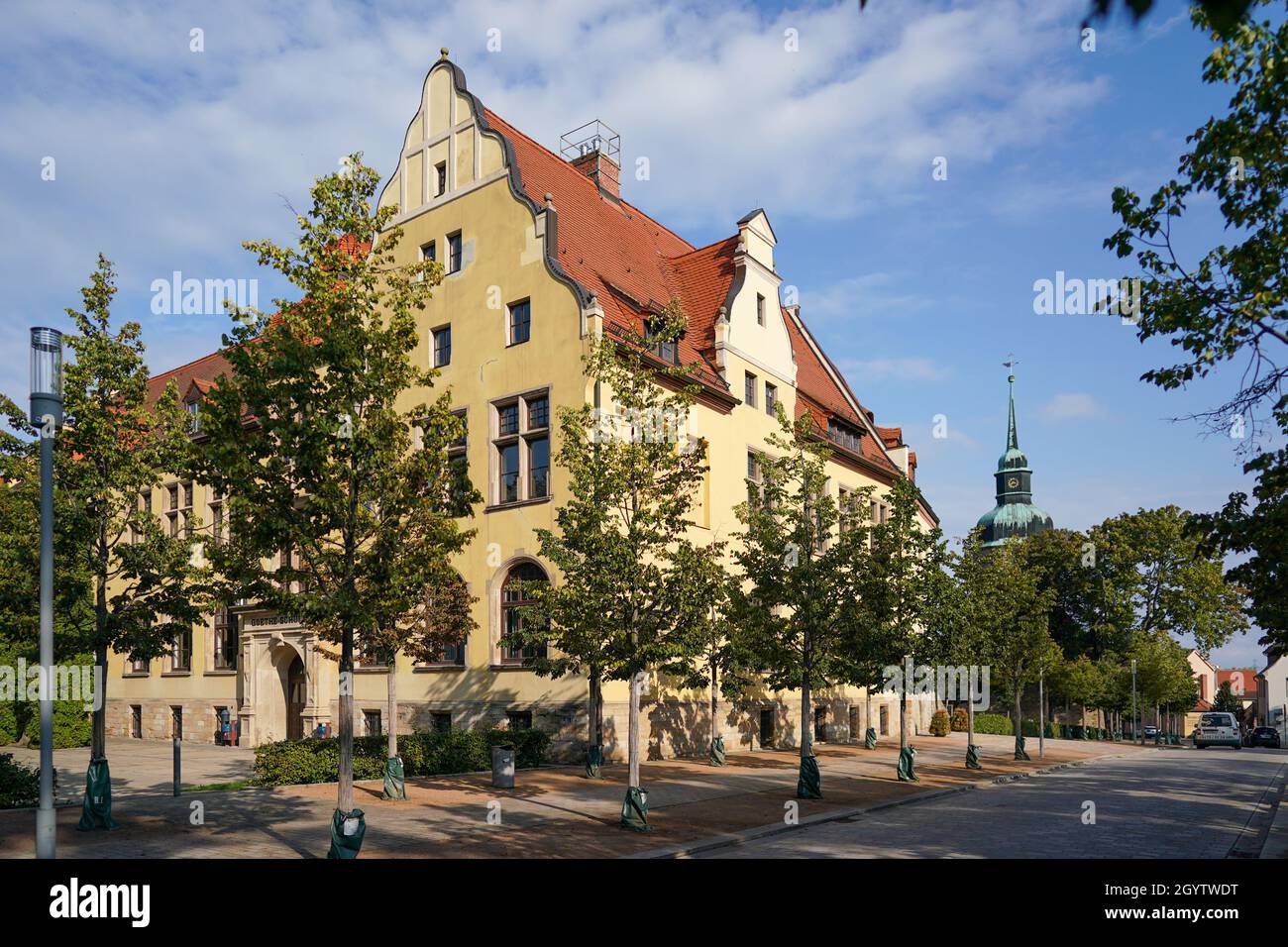 27. September 2021, Sachsen-Anhalt, Bad Lauchstädt: Die Goethe-Schule in der Goethestadt Bad Lauchstädt. Foto: Peter Endig/dpa-Zentralbild/ZB Stockfoto