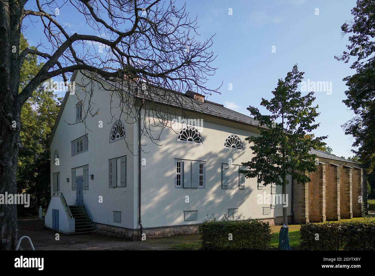 27. September 2021, Sachsen-Anhalt, Bad Lauchstädt: Das Goethe-Theater Bad Lauchstädt in der Goethe-Stadt. Foto: Peter Endig/dpa-Zentralbild/ZB Stockfoto