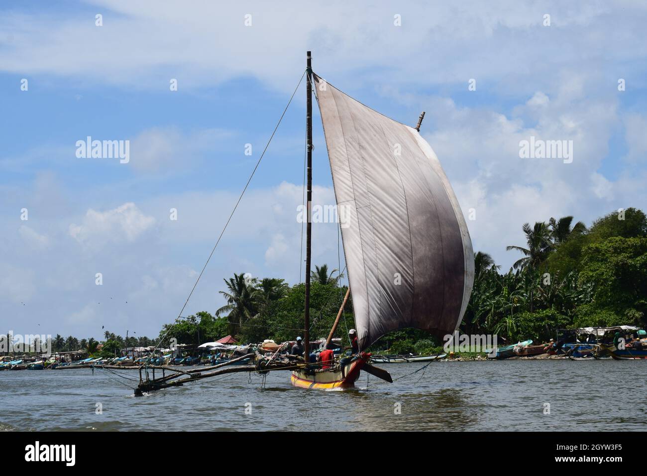 Angeln Segelboote in sri lanka Stockfoto