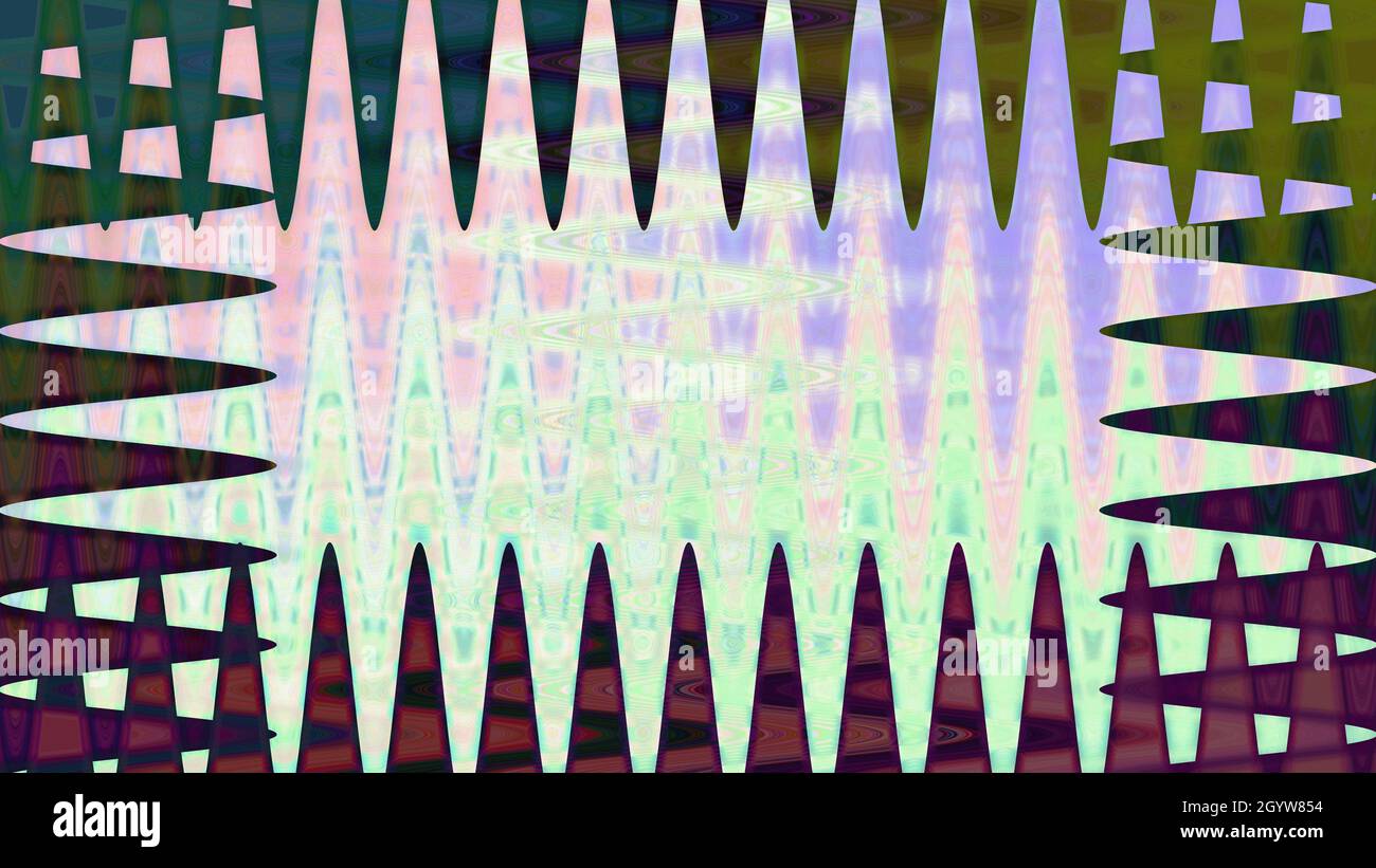 Eine abstrakte Wellig psychedelischen Hintergrundbild. Stockfoto