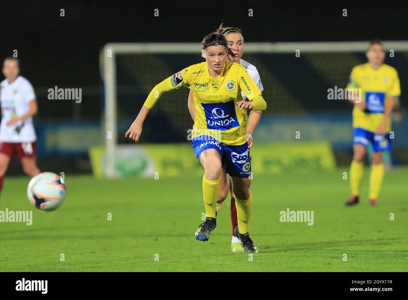 Anna Nemeth im Einsatz während des Planet Pure Frauen Bundesliga-Spiels First Vienna FC gegen SKN St. Polen Frauen in Wien Österreich Stockfoto