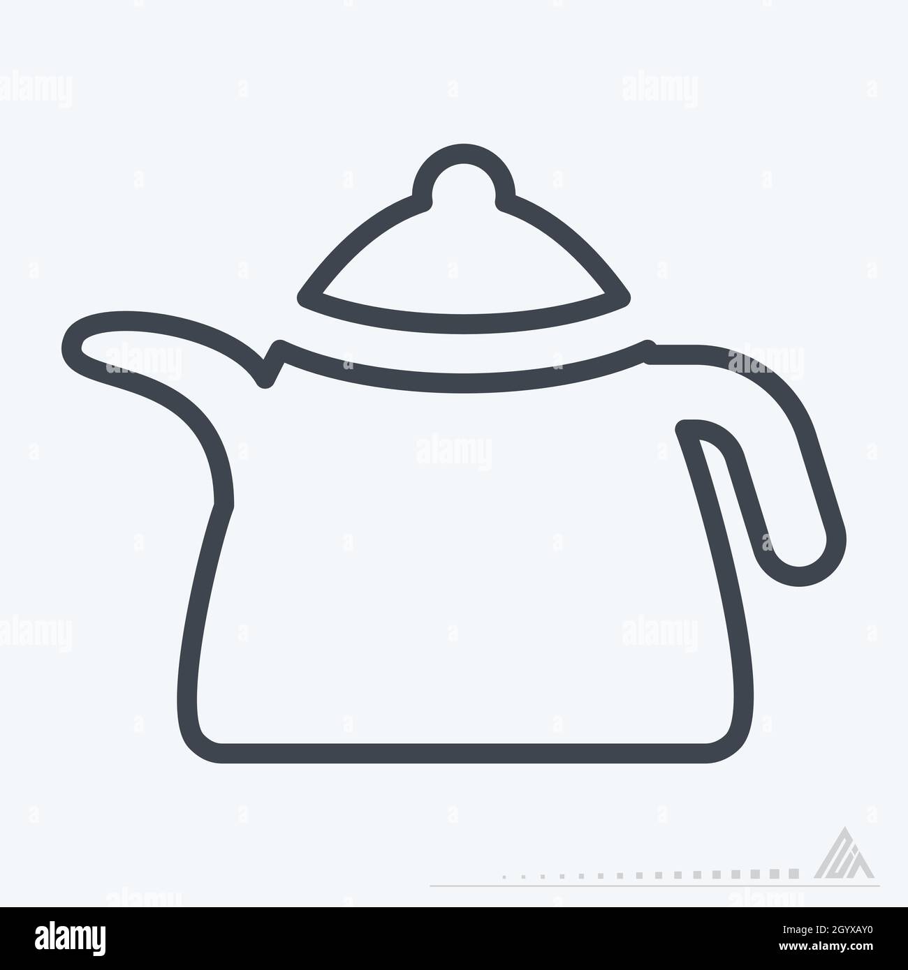 Icon Coffee Bottle - Line Style - einfache Illustration, editierbarer Strich, Design Template Vektor, gut für Drucke, Poster, Werbung, Ankündigung Stock Vektor