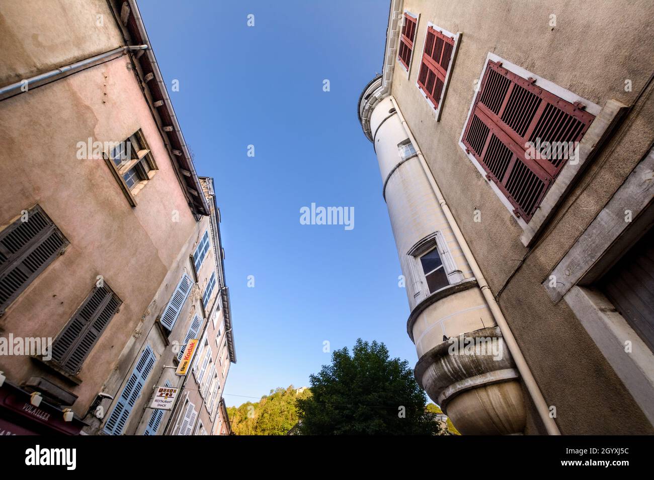 Village de Beaujeu et son architecture, Beaujolais, Frankreich Stockfoto