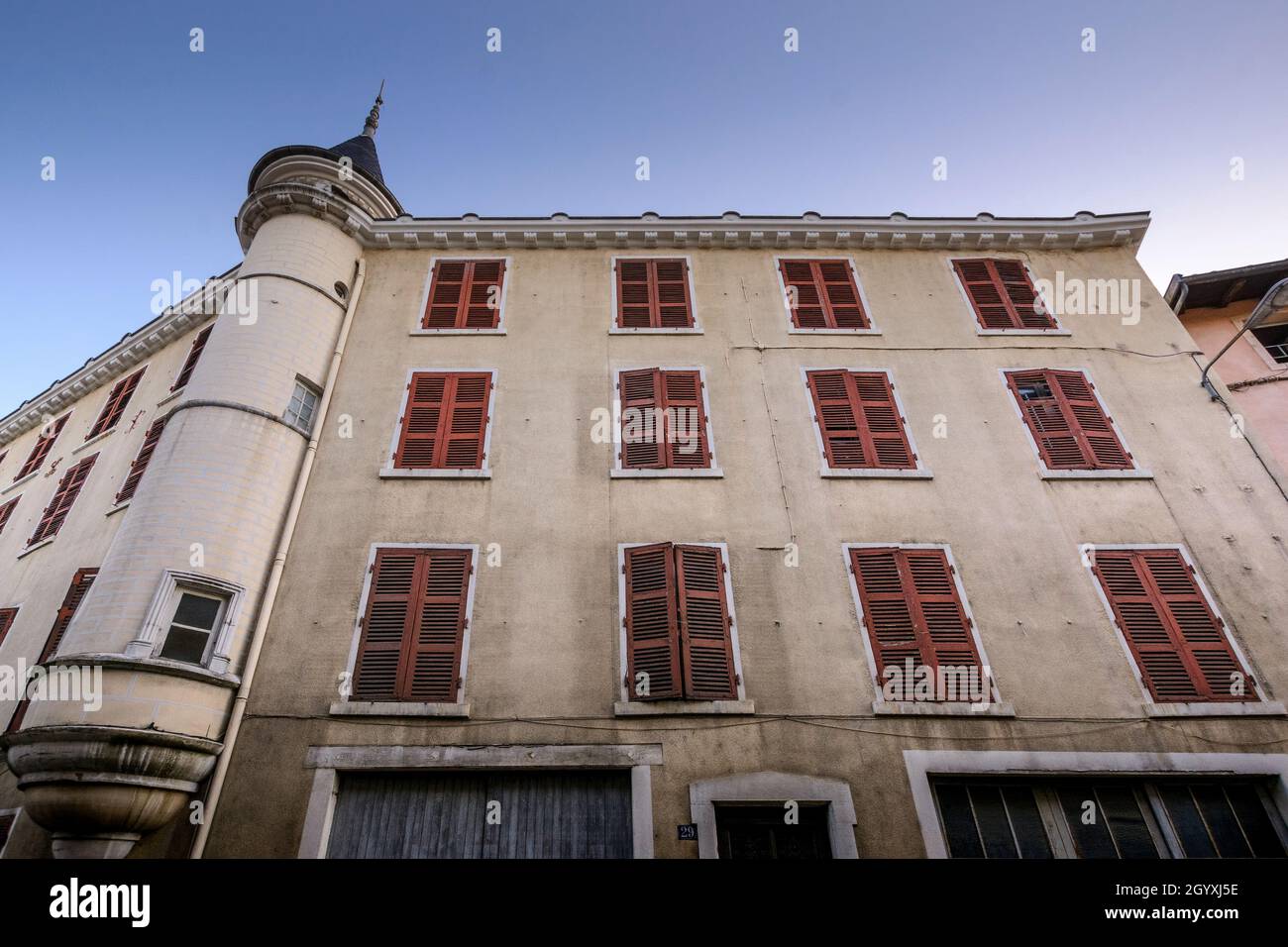 Village de Beaujeu et son architecture, Beaujolais, Frankreich Stockfoto