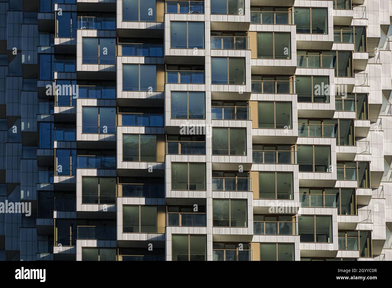 One Park Drive Wohnhochhaus in Canary Wharf, London England Großbritannien Stockfoto