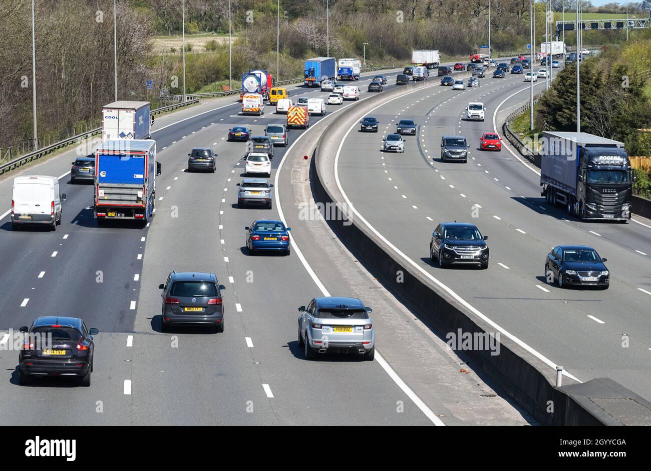 M25 oder London Orbital Motorway in London England Großbritannien Stockfoto