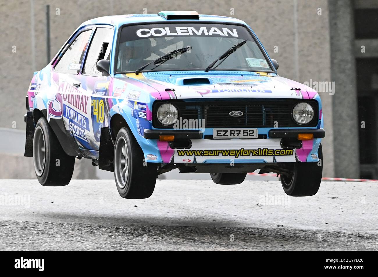 San Marino urban Circuit, San Marino, Republik San Marino, 08. Oktober 2021, COLEMAN JAMES (IRL) COLEMAN CASEY JAY (IRL) - FORD ESCORT MKII 1976 LS Stockfoto