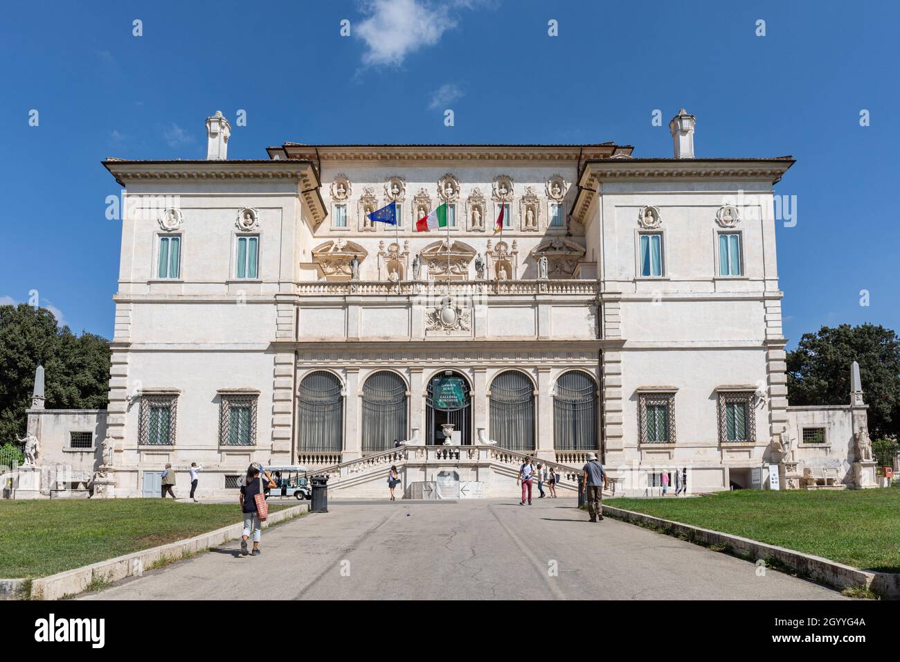 Galleria Borghese oder Villa Borghese Pinciana in Rom, Italien Stockfoto
