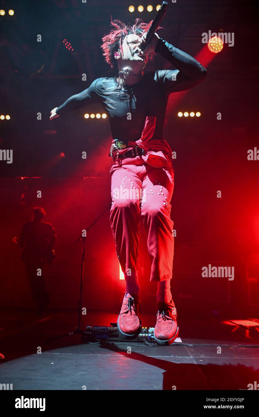 Yungblud, Life on Mars Tour, Doncaster Dome, Großbritannien, 09.10.2021 Stockfoto