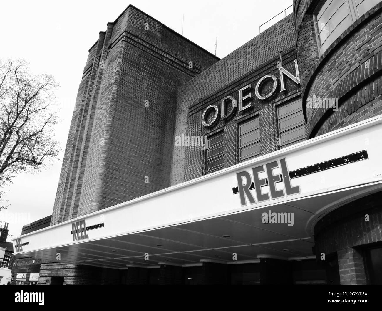 Das ehemalige Art déco-Kino Odeon in York wird heute von Reel Cinemas betrieben. Erbaut 1937. Stockfoto
