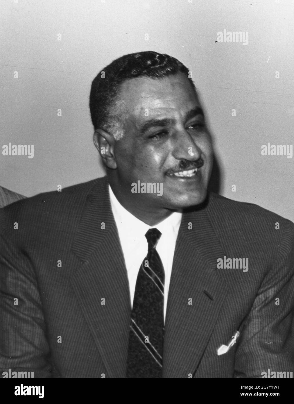 Gamal Abdel Nasser, Präsident der Vereinigten Arabischen Republik. 1960. Stockfoto