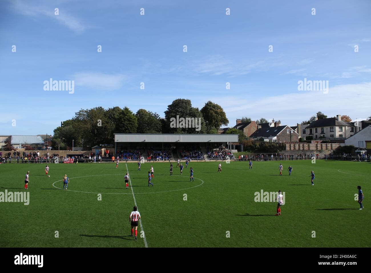 HETTON, GROSSBRITANNIEN. 10. OKTOBER Gesamtansicht während des FA Women's Championship Matches zwischen Sunderland und dem Durham Women FC in Eppleton CW, Hetton am Sonntag, 10. Oktober 2021. (Kredit: Will Matthews | MI News) Kredit: MI News & Sport /Alamy Live News Stockfoto