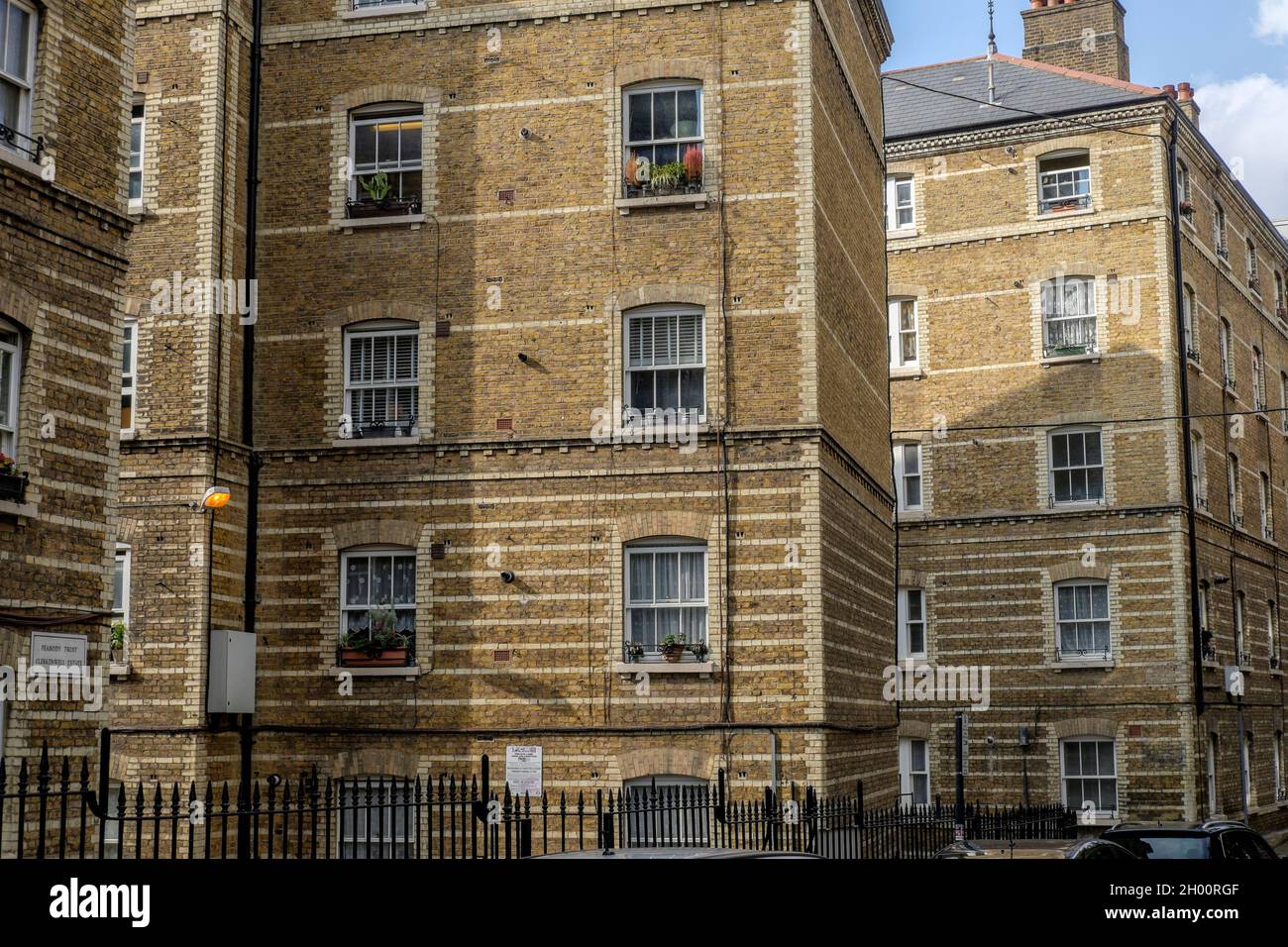 Peabody Trust, Clerkenwell Estate, London, Großbritannien. Stockfoto