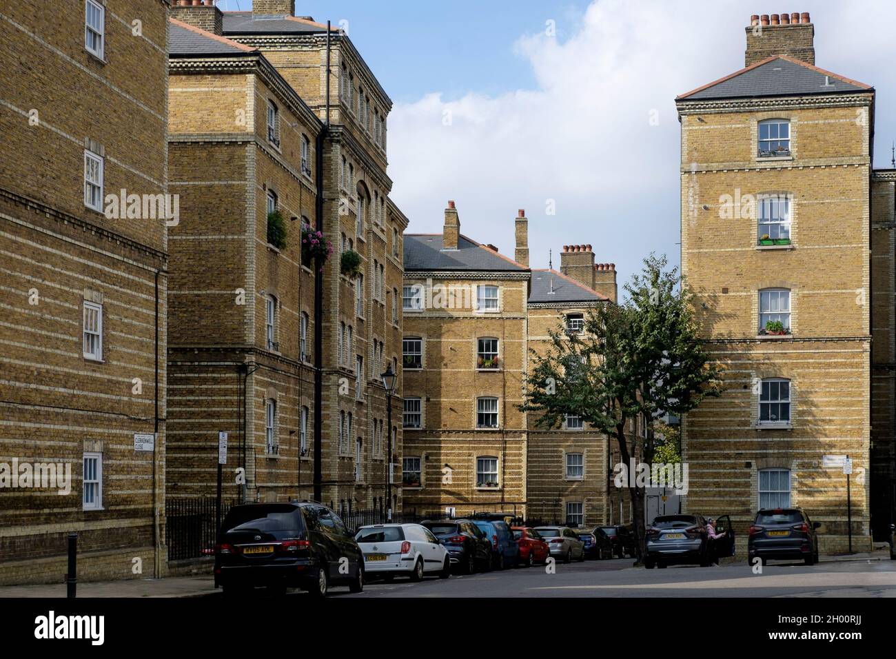 Peabody Trust, Clerkenwell Estate, London, Großbritannien. Stockfoto