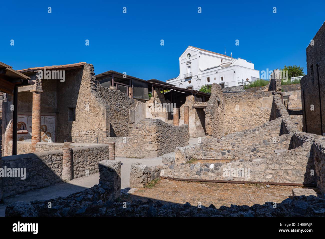 Haus von Cryptoporticus (Casa del Criptoportico) in der antiken Stadt Pompeji, Pompei, Kampanien, Italien Stockfoto