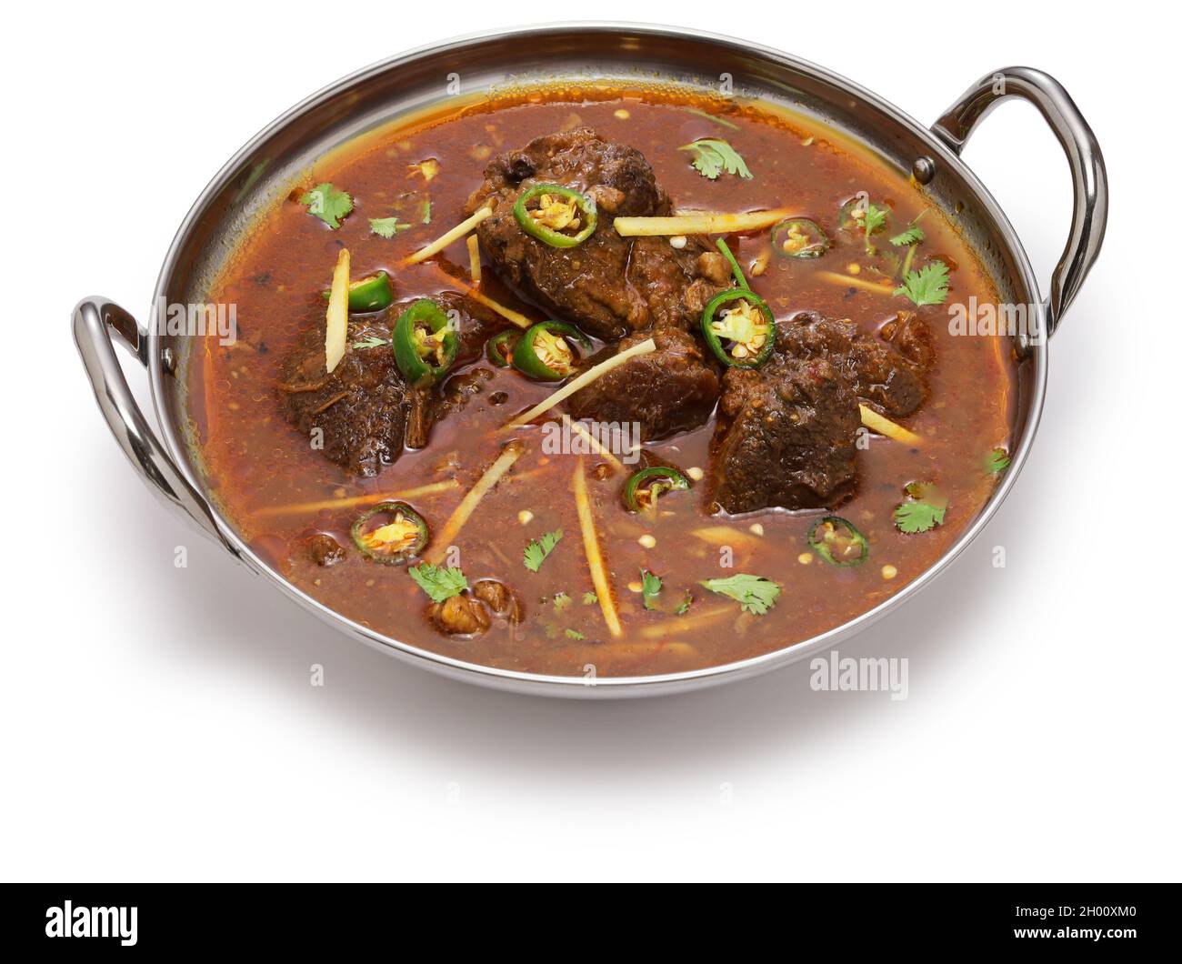 Nihari, pakistanisches Rindfleisch-Hurri Stockfoto