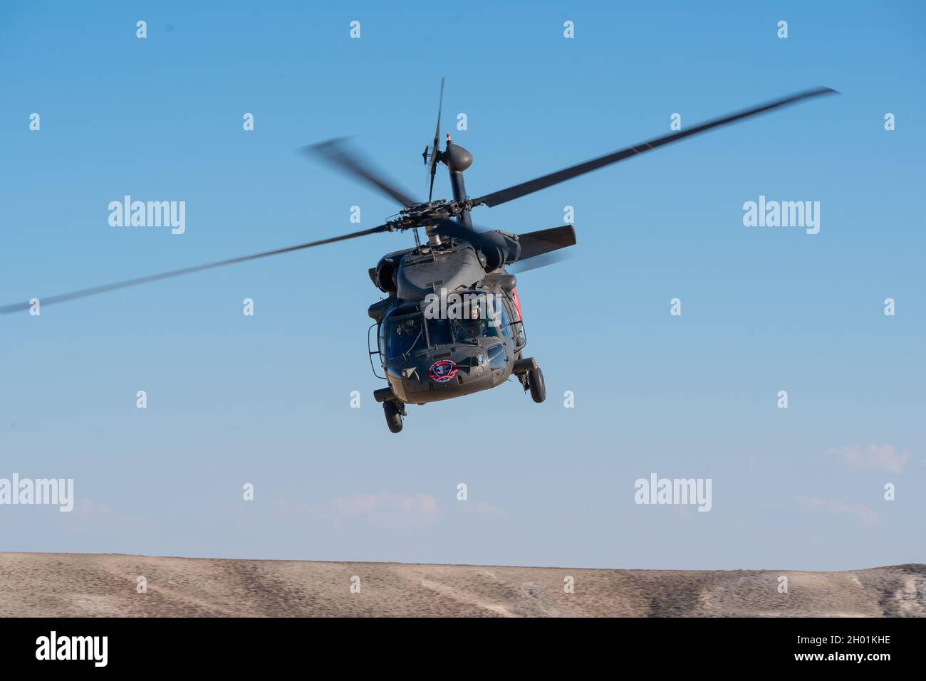 Sivrihisar, Türkei - 12. September 2021: Demoteam des türkischen Gendarms Celik Kanatlar war einer der Teilnehmer der Sivrihisar Airshows. Stockfoto