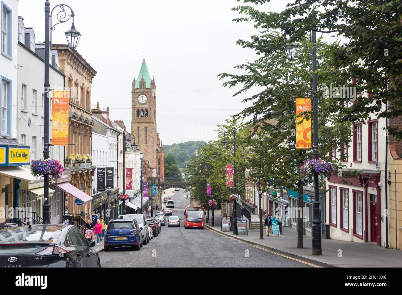 Shipquay Street, Derry (Londonderry), County Derry, Nordirland, Großbritannien Stockfoto