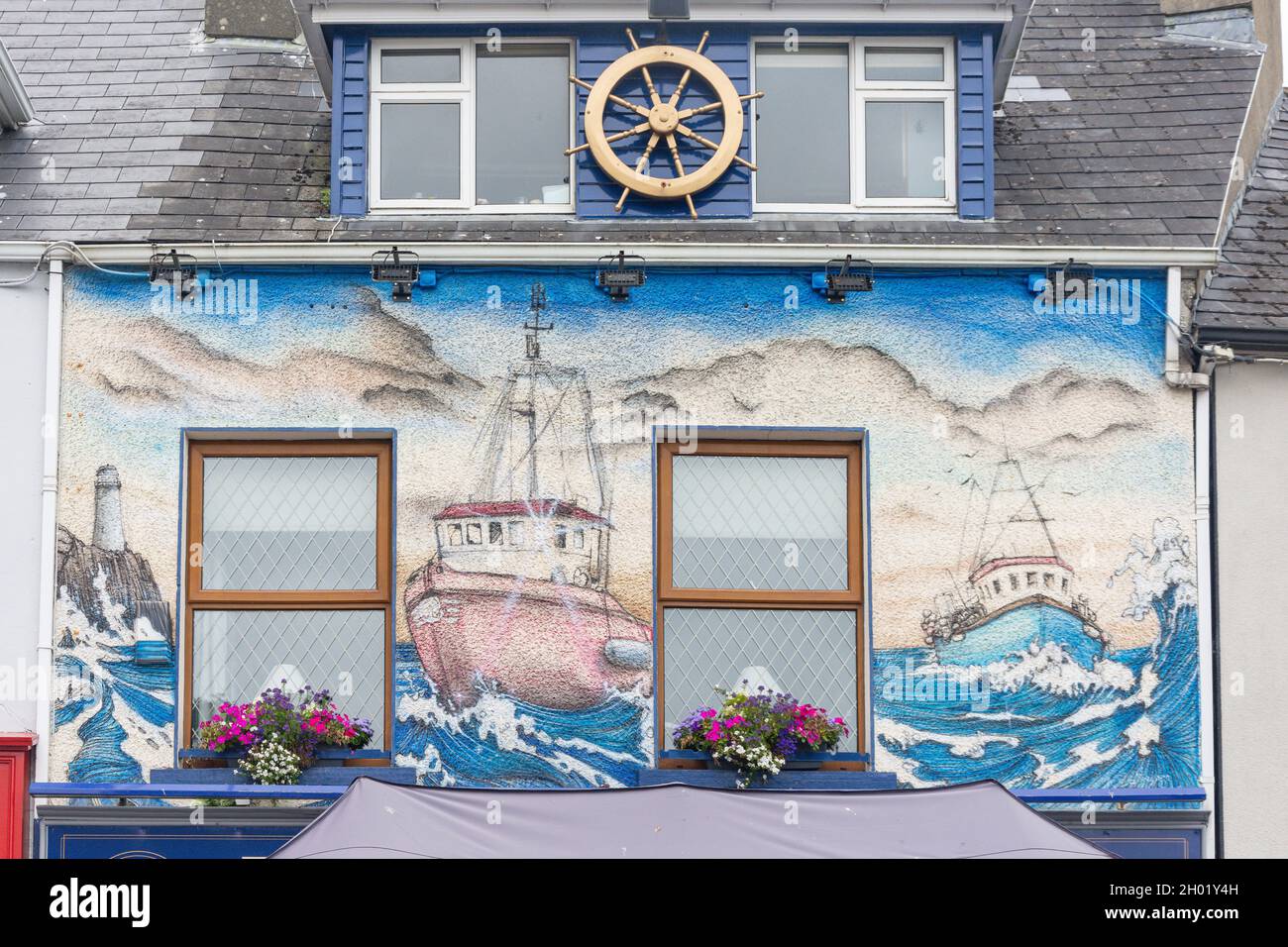 The Harbour Restaurant & Bar, Quay Street, The Glebe, Donegal (Dun na nGall), County Donegal, Republik Irland Stockfoto