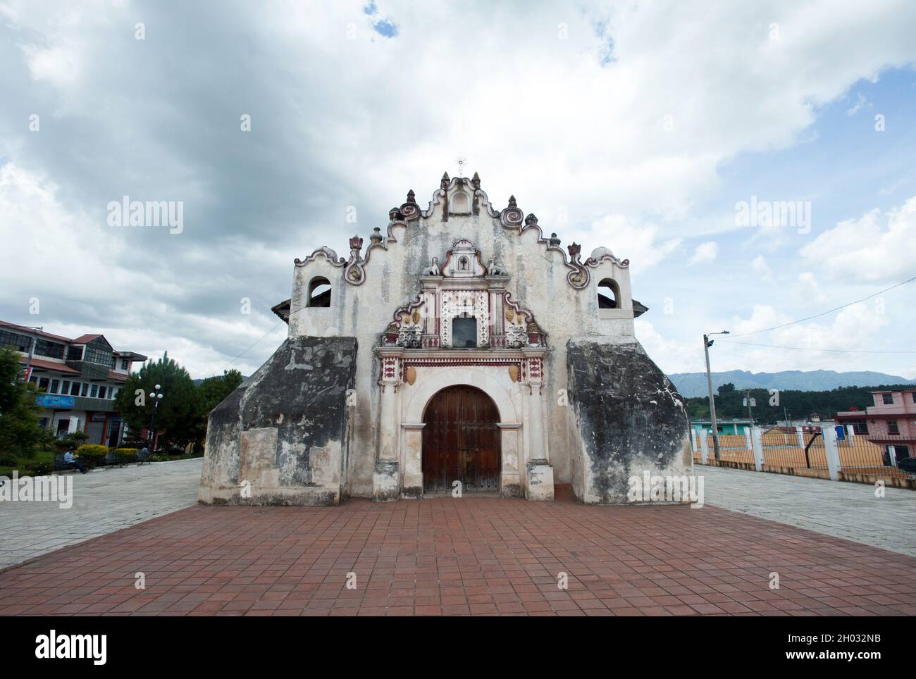 Kirche San Jacinto (Capilla de San Jacinto) in Salcajá, Guatemala. Gegründet 1524 und behauptete, die erste Kirche in Mittelamerika zu sein. Stockfoto Kirche San Jacinto (Capilla de San Jacinto) in Salcajá, Guatemala. Gegründet 1524 und behauptete, die erste Kirche in Mittelamerika zu sein. Stockfoto