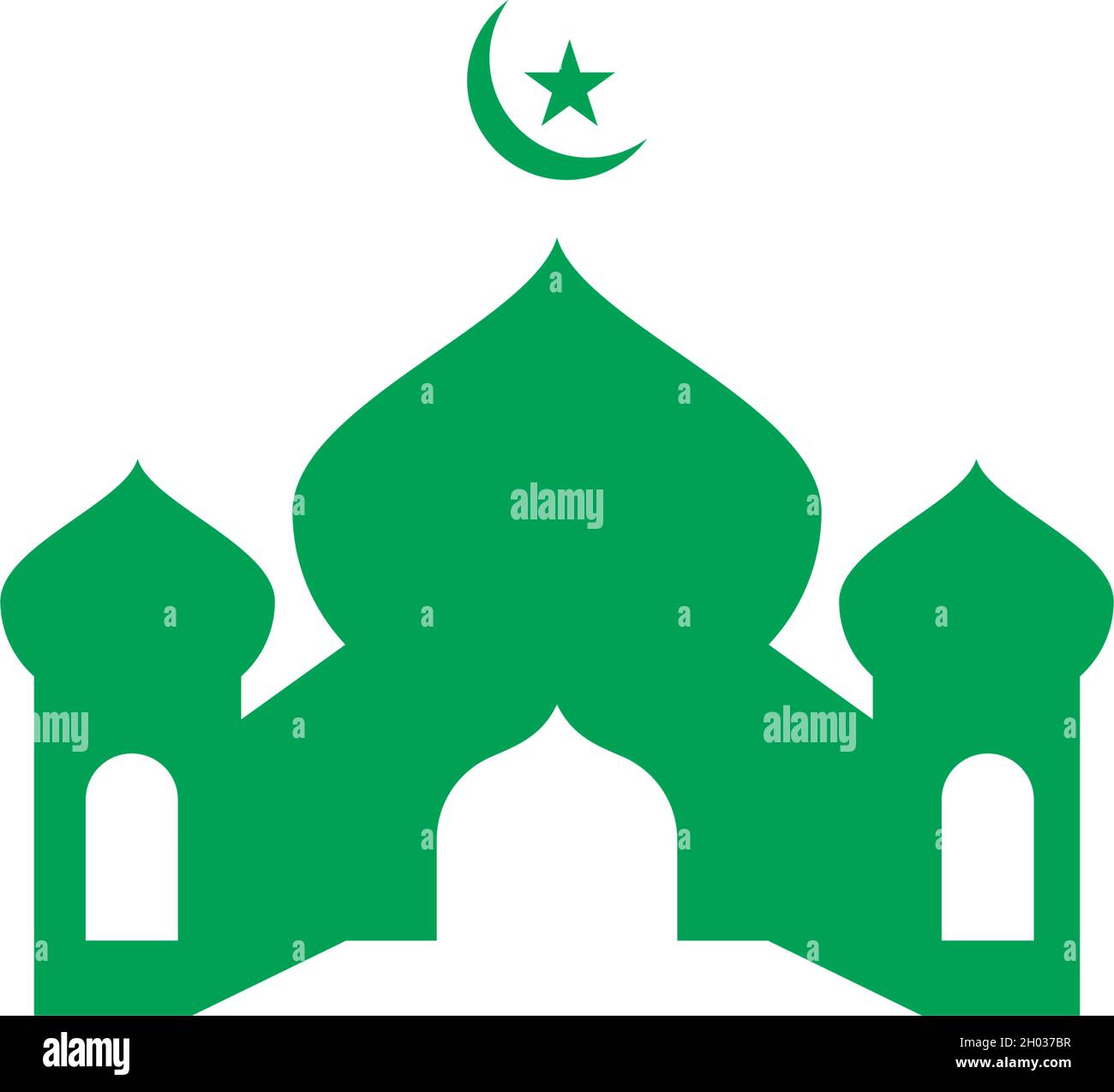 Vorlage für Symbole der Moschee Stock Vektor
