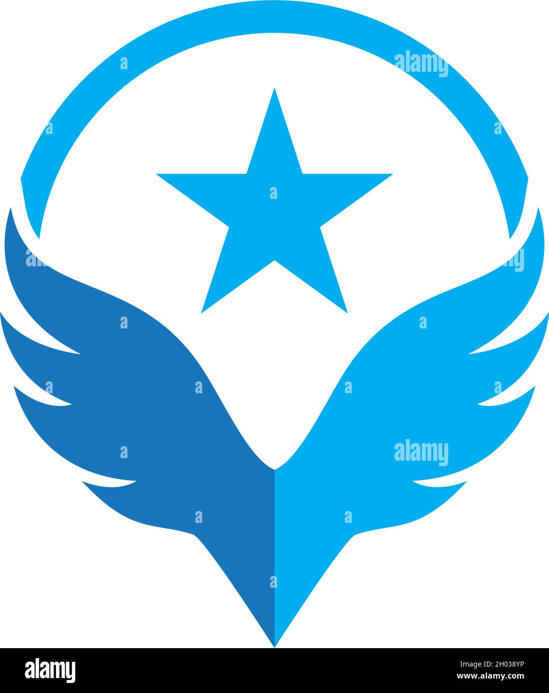 Vektorvorlage für das Wing-Logo Stock Vektor