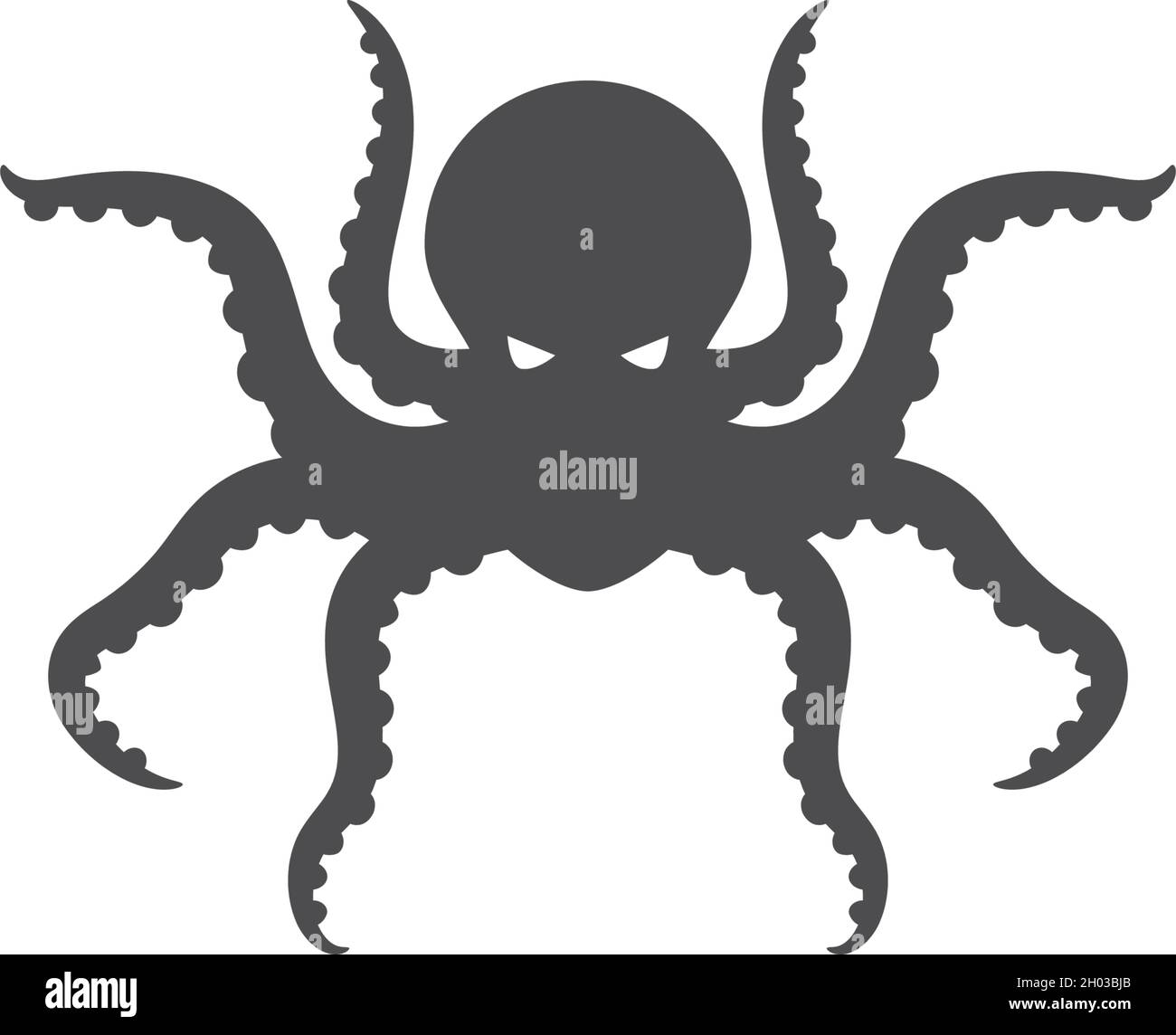Octopus Logo Ilustration Vektor-Vorlage Stock Vektor