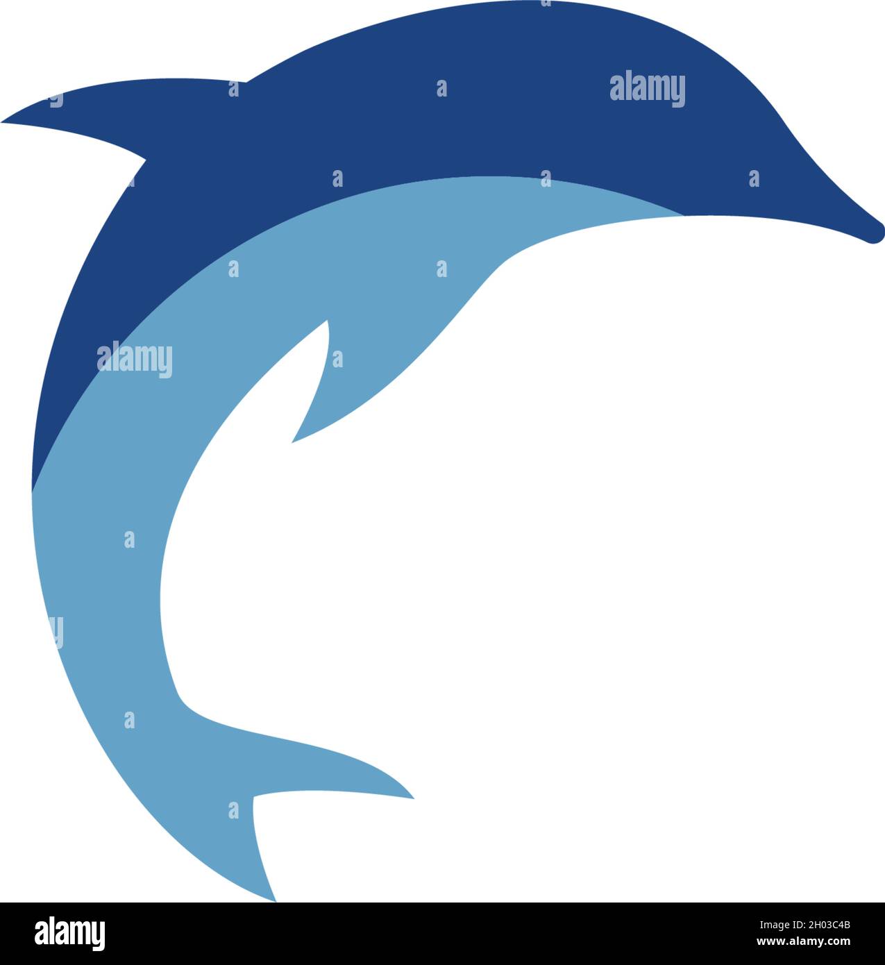 Dolphin Logo Symbol Vektor Vorlage Stock Vektor