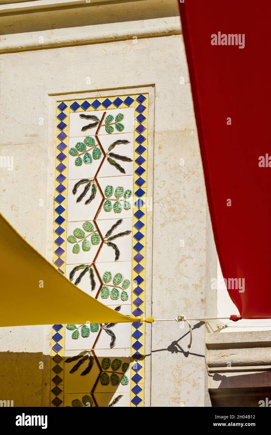 Details Der Alten Maurischen Markthalle In Loulé, Portugal Stockfoto