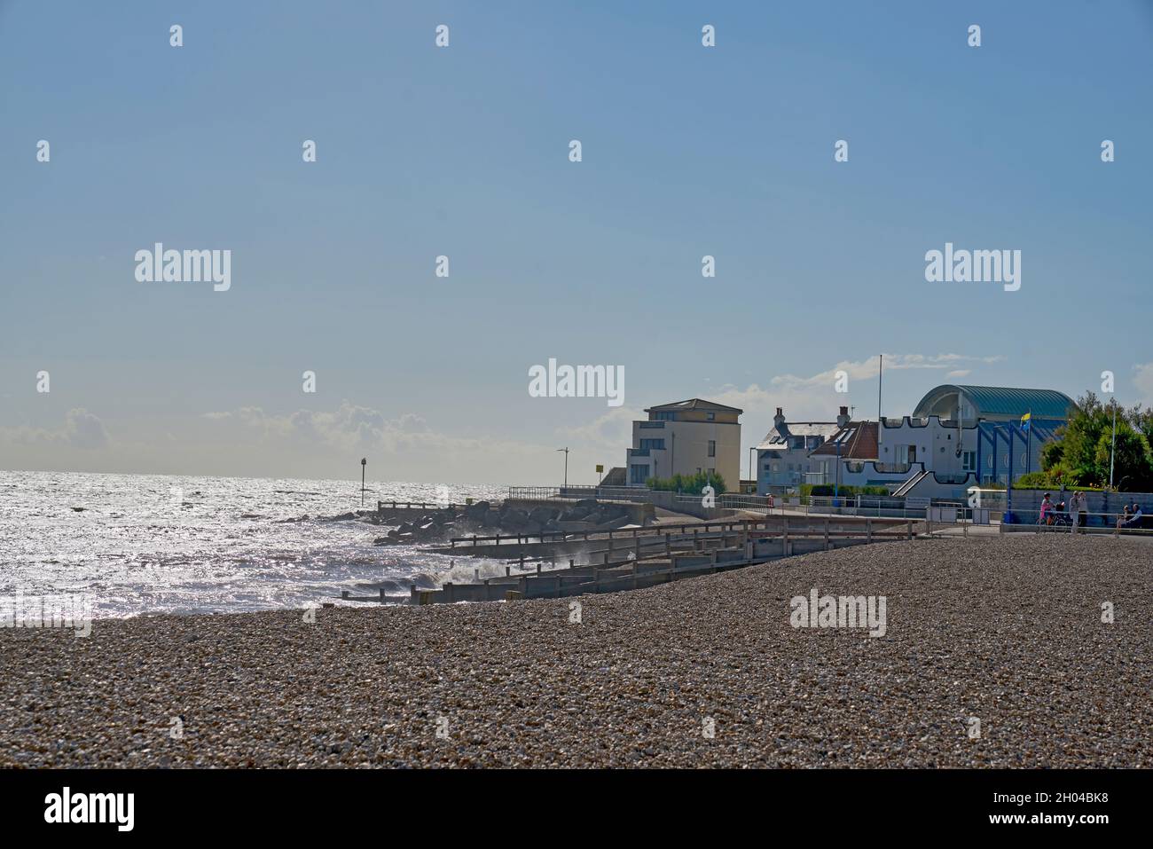 Strand bei bognor Regist Stockfoto