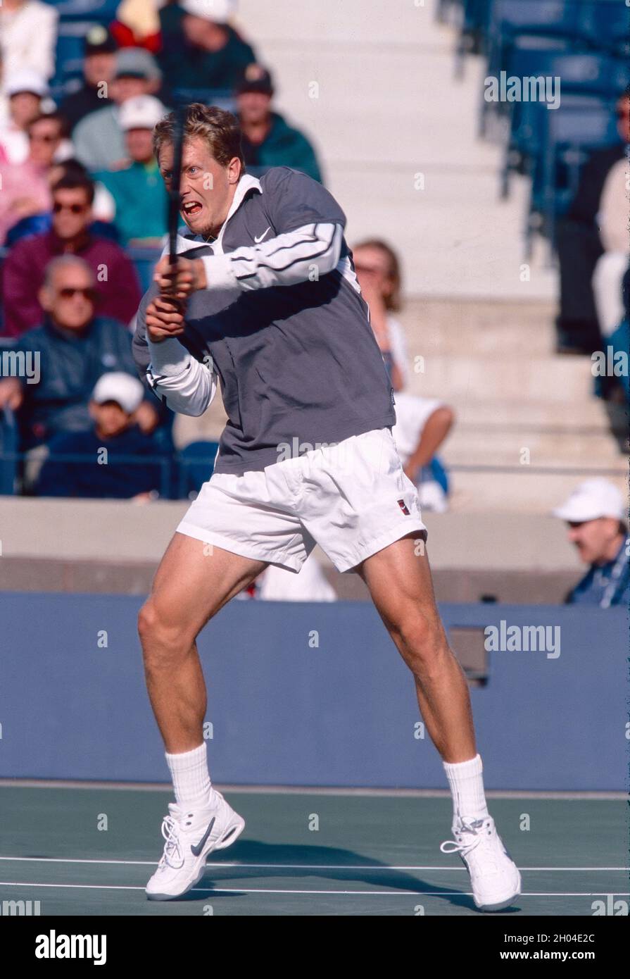 Der schwedische Tennisspieler Jonas Bjorkman, US Open 1998 Stockfoto