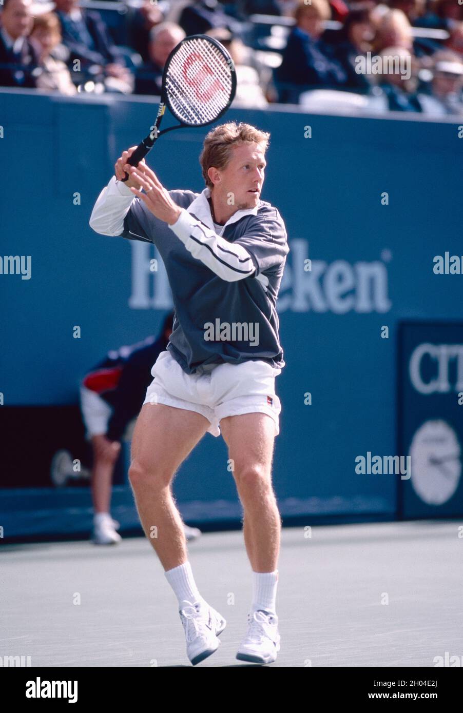 Der schwedische Tennisspieler Jonas Bjorkman, US Open 1998 Stockfoto