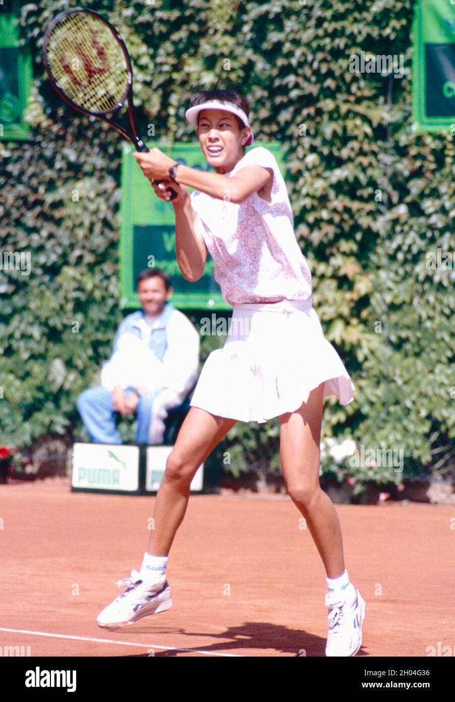 Taiwanesisch-amerikanische Tennisspielerin Janet Lee, Bonfiglio, Italien 1993 Stockfoto