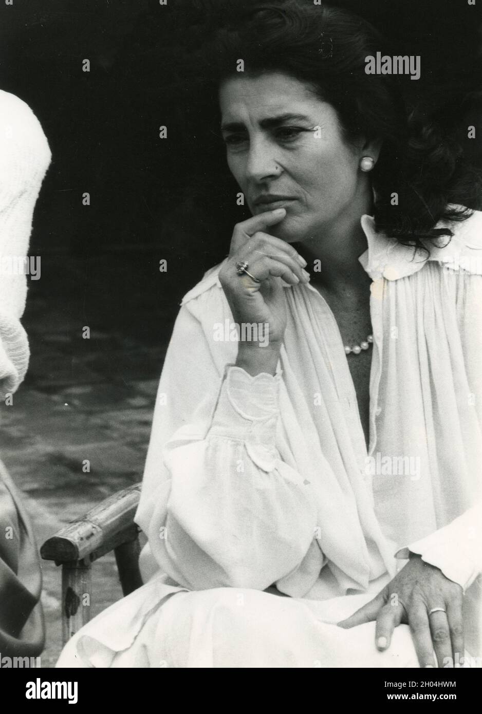 Die griechische Schauspielerin Irene Papas, 1980er Jahre Stockfoto