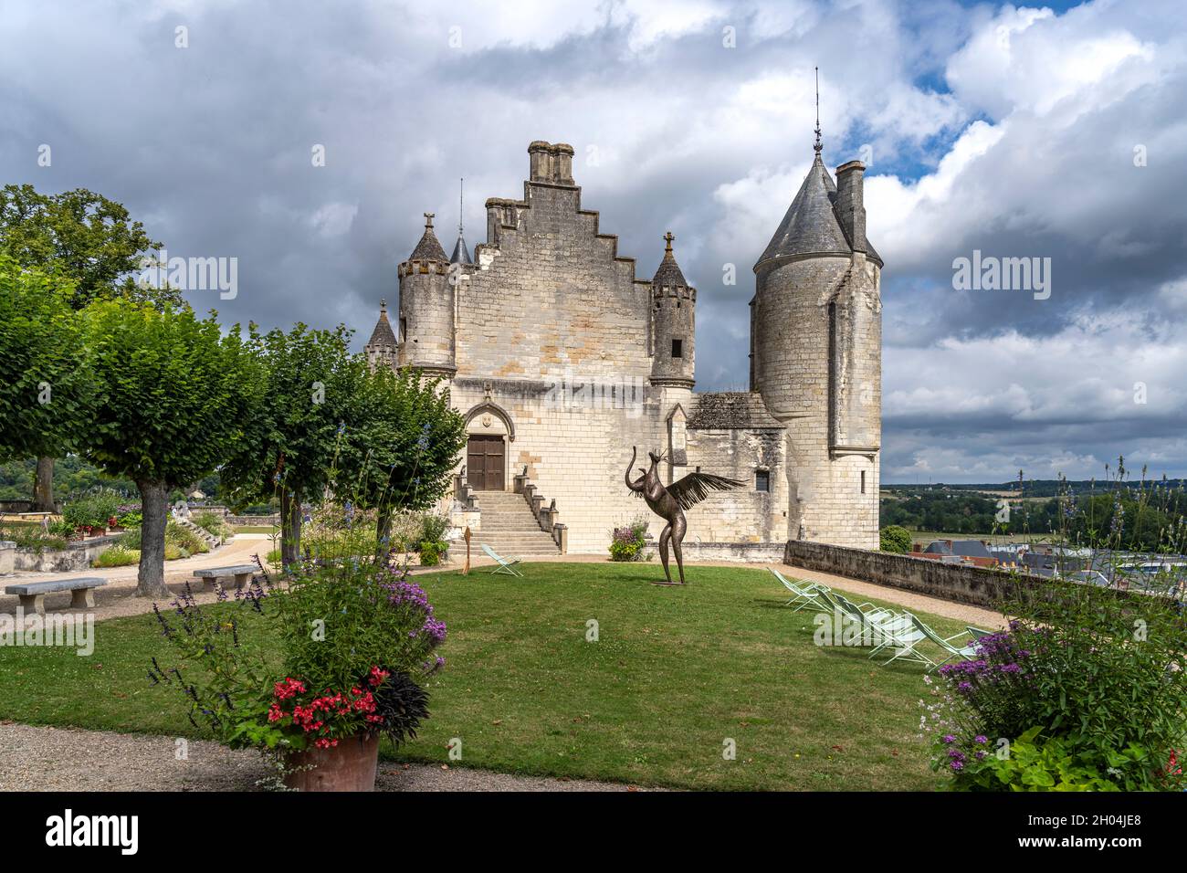 Logis Royal, Schloss Loches, Loire-Tal, Frankreich | The Royal Lodge, Château de Loches, Loches, Loire Valley, Frankreich Stockfoto