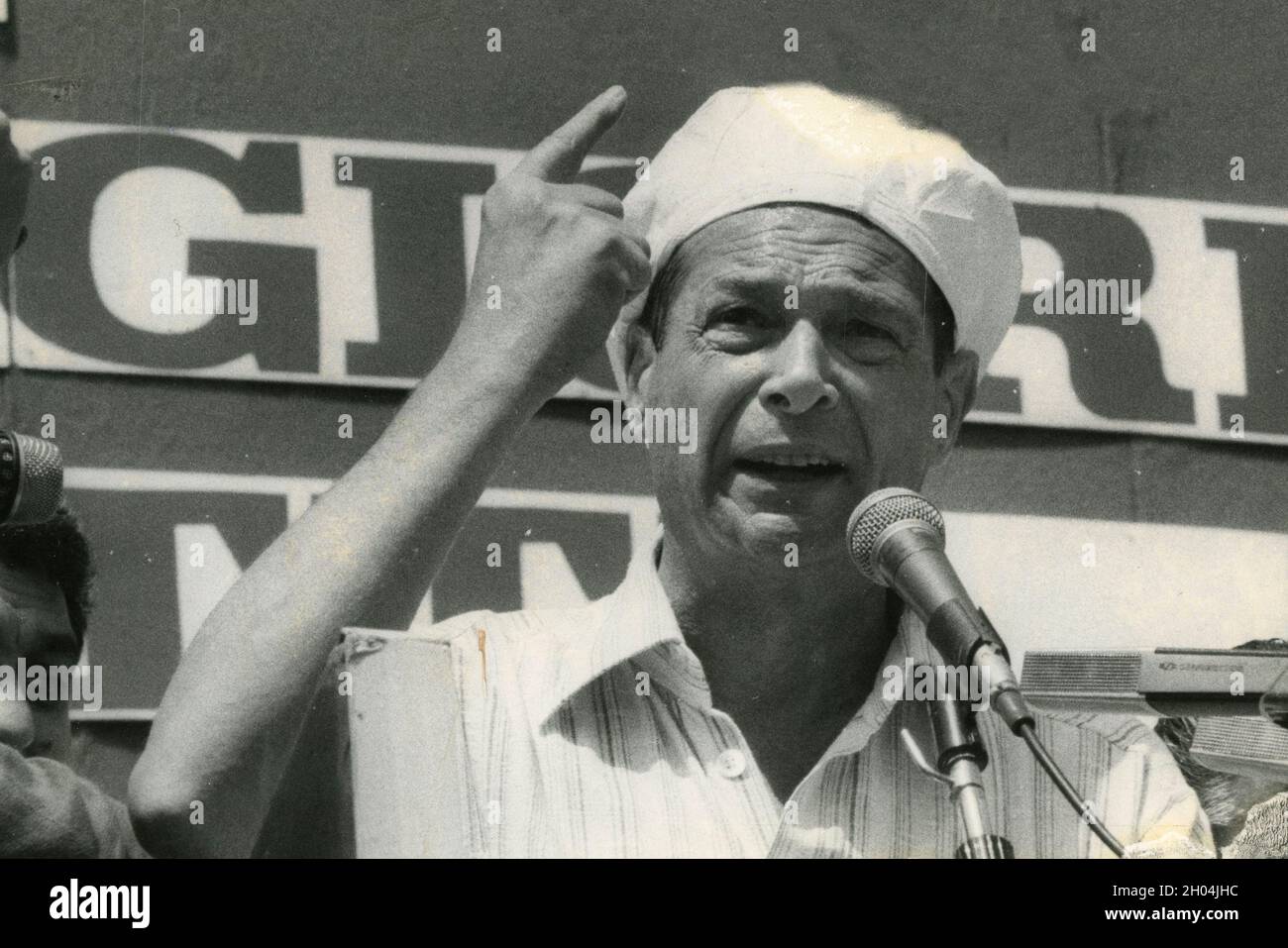 Der italienische Politiker und Gewerkschafter Luciano Lama, 1980er Jahre Stockfoto