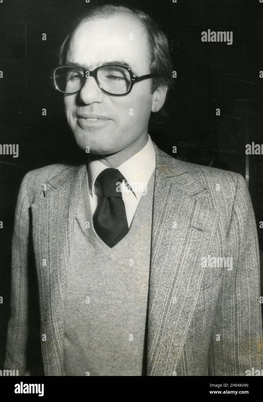Italienischer Politiker Santoro, 1980er Jahre Stockfoto