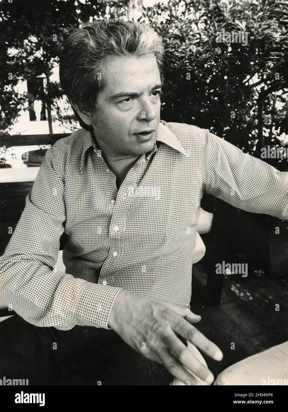 Italienischer Bühnendramatiker und Regisseur Luigi Squarzina, 1980er Jahre Stockfoto