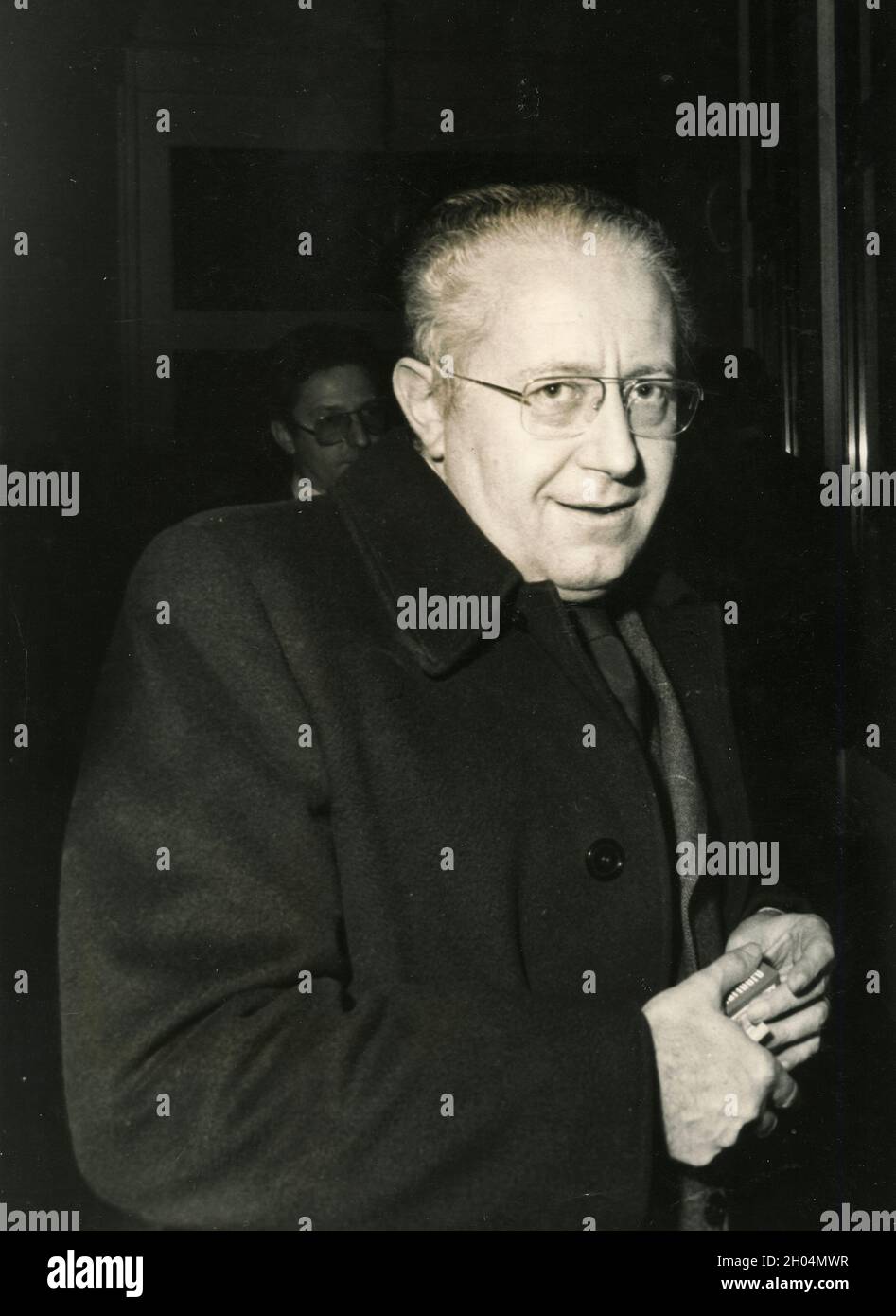 Der italienische Politiker Giuseppe Zamberletti, 1970er Jahre Stockfoto