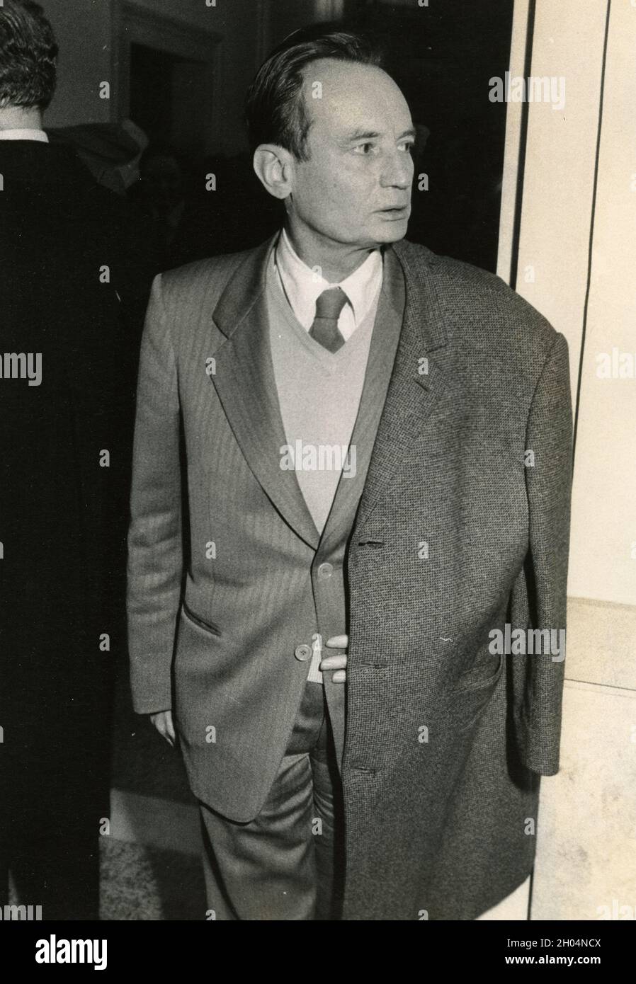 Der italienische Politiker Franco Salvi, 1970er Jahre Stockfoto