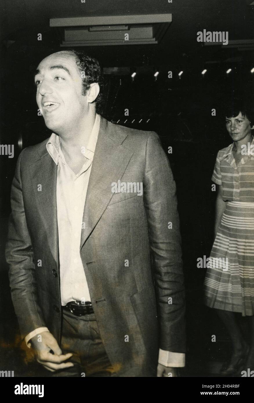 Der italienische Politiker Angelo Sanza, 70er Jahre Stockfoto