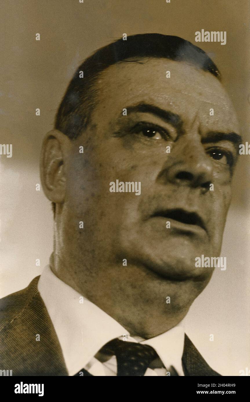 Der italienische Politiker Giovanni Malagodi, 1970er Jahre Stockfoto