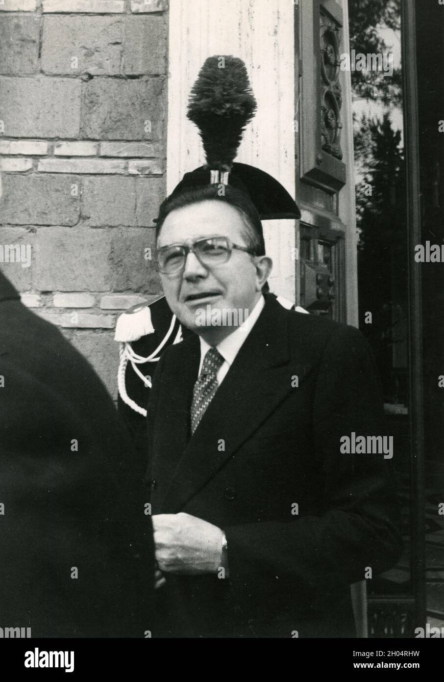 Italienischer Politiker und Premierminister Giulio Andreotti, 1980er Jahre Stockfoto