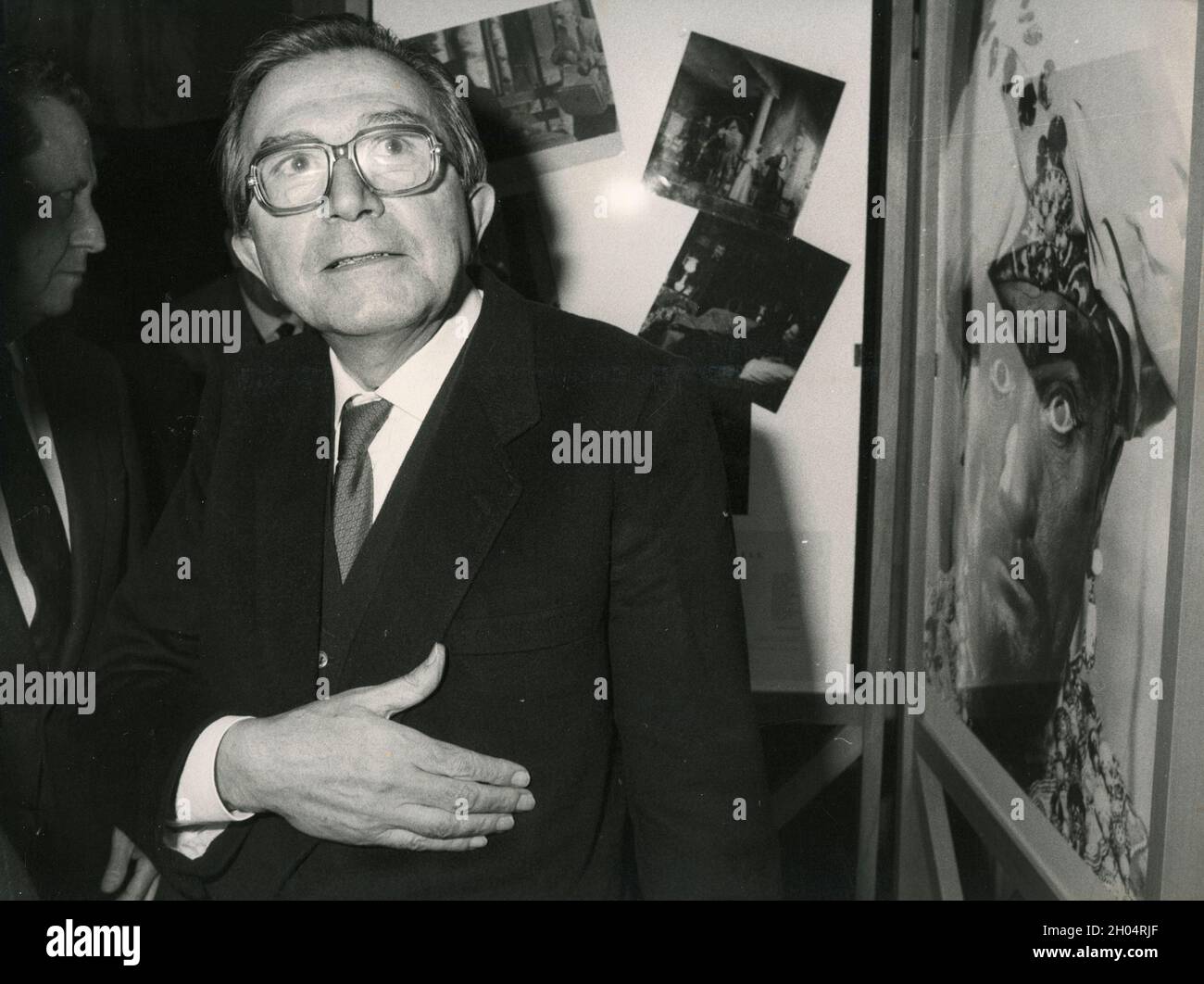 Italienischer Politiker und Premierminister Giulio Andreotti, 1980er Jahre Stockfoto