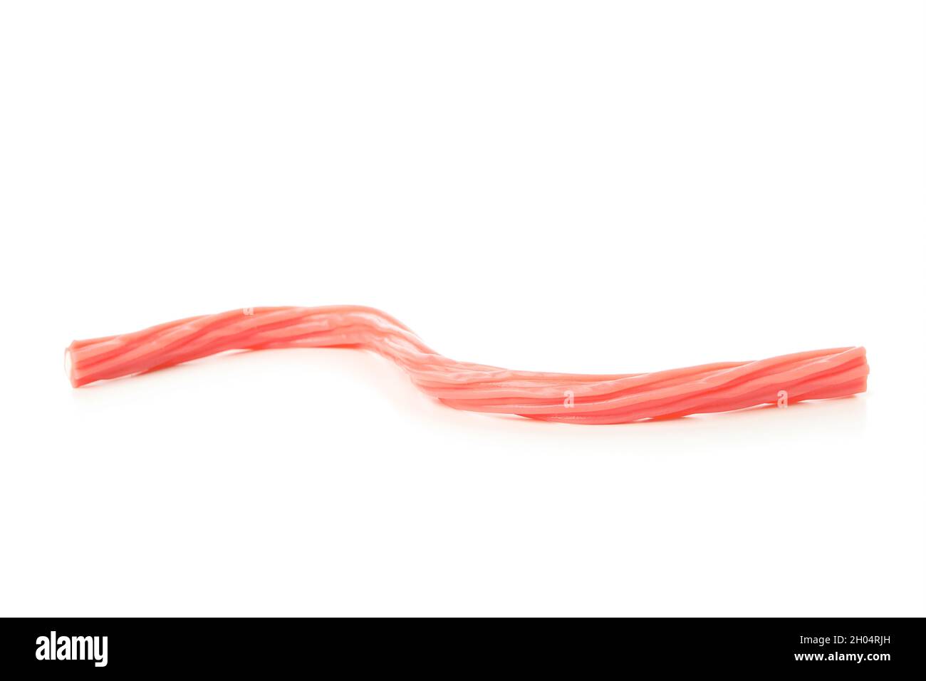 Isolierte leckere Gummibonbon auf Weiß, eine süße Gelee-Bärchen-Leckerei für Konditorei-Design Stockfoto