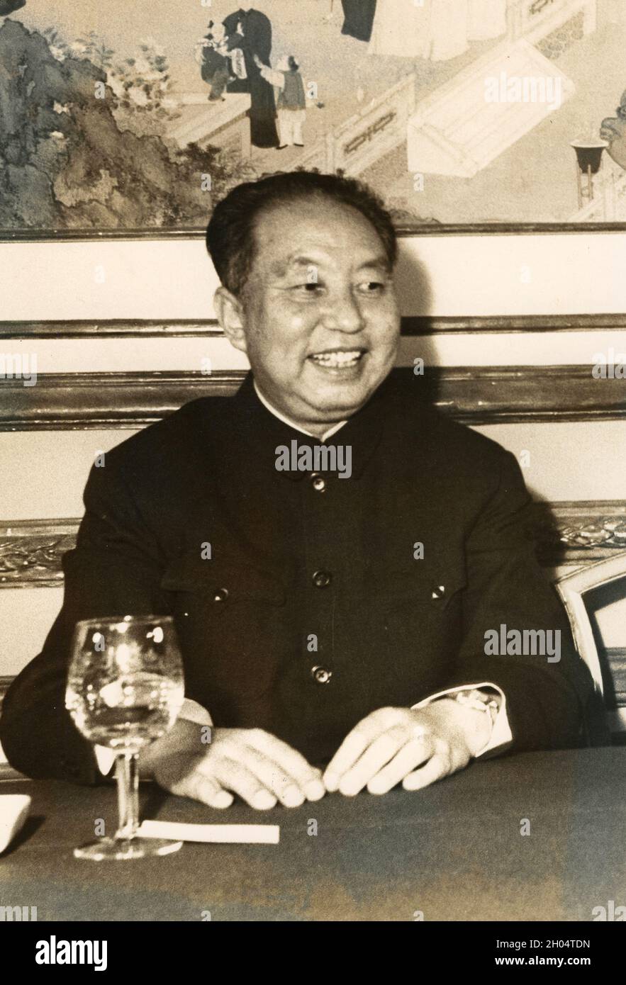Der chinesische Politiker und Vorsitzende der Kommunistischen Partei Hua Kuo Feng, 1970er Jahre Stockfoto