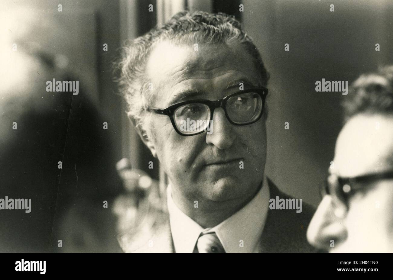 Der italienische Schriftsteller Corrado Ruggiero, 1970er Jahre Stockfoto