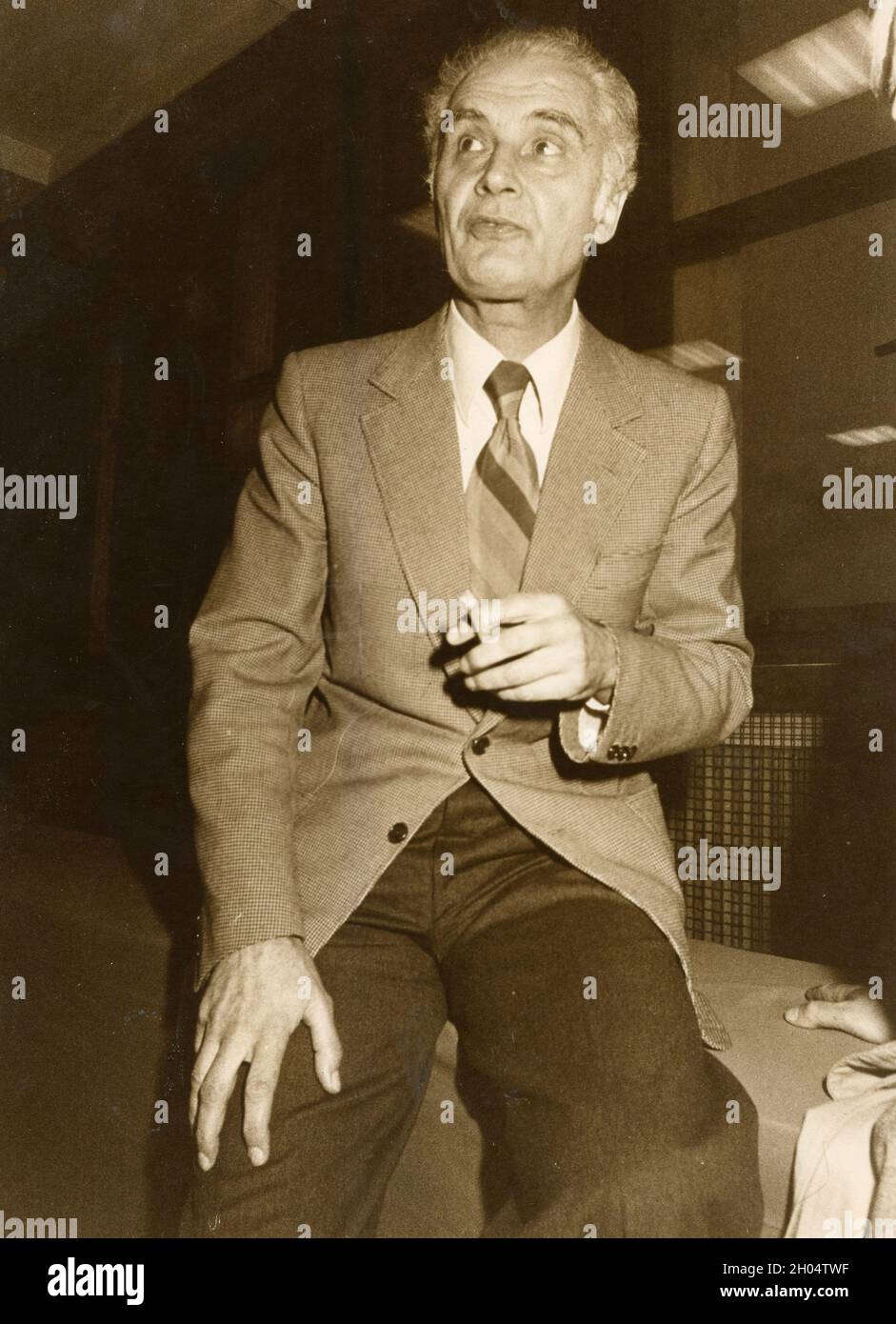 Der italienische Politiker Antonio Giolitti, 1970er Jahre Stockfoto