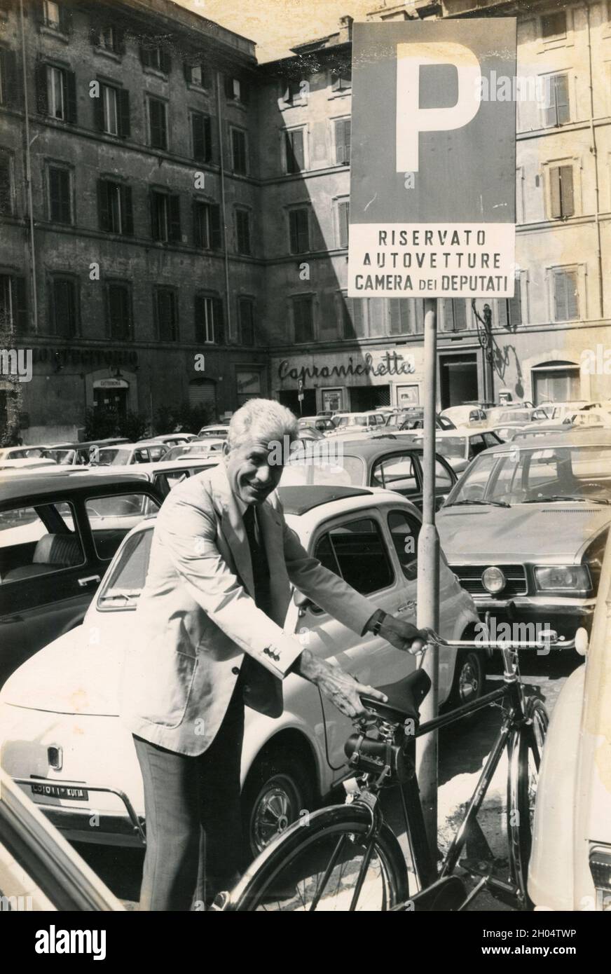 Der italienische Politiker Antonio Giolitti, 1970er Jahre Stockfoto