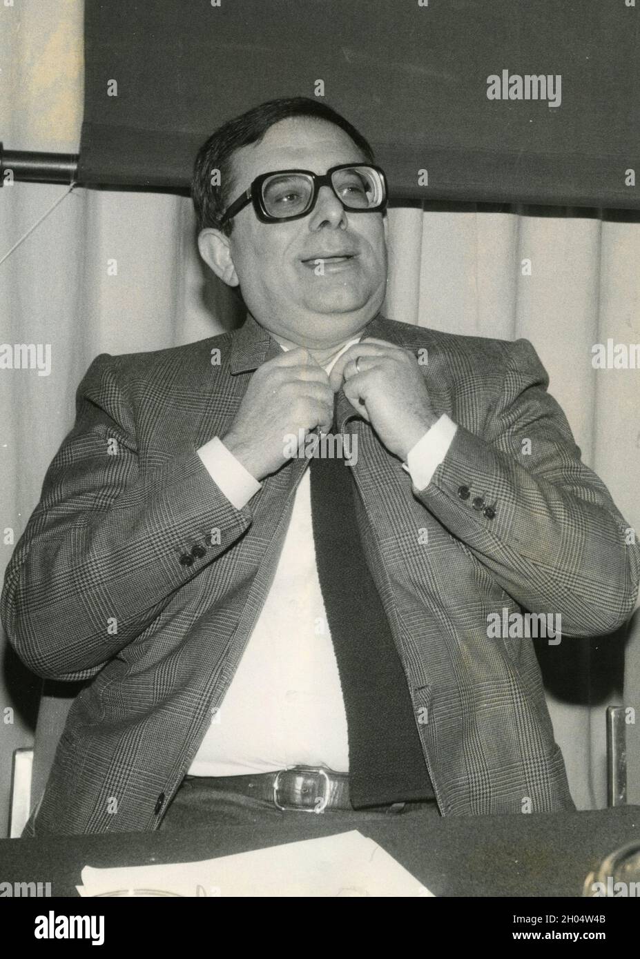 Der italienische Politiker Mauro Bubbico, 70er Jahre Stockfoto